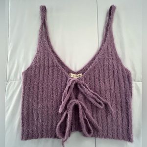 PACSUN L.A. HEARTS Purple Tie Tank